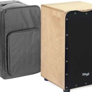 Medium Sized Black Cajon & Bag - Image 1