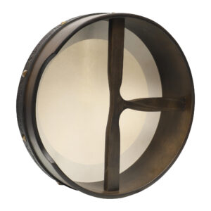 Muzikkon 14" x 4" Premium Tuned Bodhran with Ebony Finish - Image 2