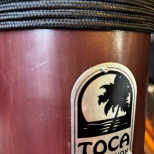 Toca Freestyle II Rope Tuned 12" Djembe Dark Red (pre-owned) - Image 4