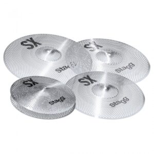 Stagg SXM Silent Practice Cymbal Set - Image 1