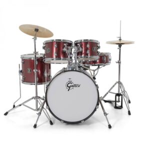 Gretsch Renegade 20" Drum Kit With Hardware & Cymbals, Ruby Sparkle - Image 3