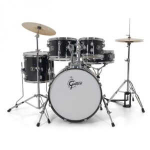 Gretsch Renegade 20" Drum Kit With Hardware & Cymbals, Black Mist - Image 4