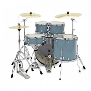 Yamaha Rydeen 20" Drum Kit w/Hardware Cymbals and drum throne, Gloss Pale Blue - Image 12