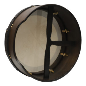 Muzikkon 16" x 6" Tuneable Bodhran with Ebony Finish - Image 2