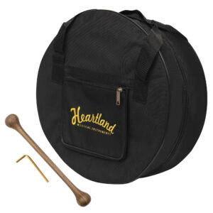 Muzikkon 16" x 6" Tuneable Bodhran with Ebony Finish - Image 6