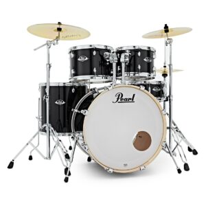 Pearl Export EXX 22'' Rock Drum Kit, Jet Black - Image 1