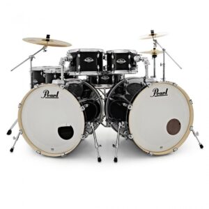 Pearl EXX Export 7pc Double Bass Drum Kit, Jet Black - Image 1