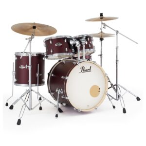 Pearl Export 20'' Fusion Drum Kit, Satin Scarlet - Image 1