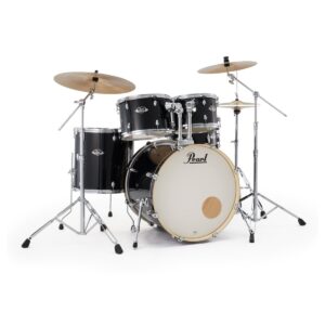 Pearl Export 22'' Rock Drum Kit, Jet Black - Image 1
