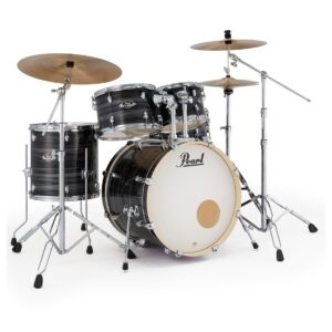 Pearl Export 20'' Fusion Drum Kit, Graphite Silver Twist - Image 1