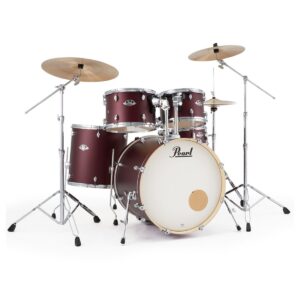 Pearl Export 22'' Rock Drum Kit, Satin Scarlet - Image 1