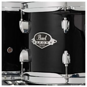 Pearl EXX Export 7pc Double Bass Drum Kit, Jet Black - Image 2