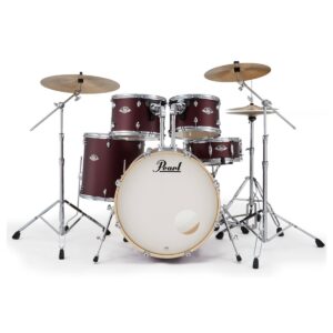 Pearl Export 22'' Rock Drum Kit, Satin Scarlet - Image 2