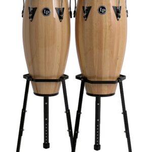 LP Conga Set Aspire - Walnut- 10" & 11" w/ basket stand - Image 1
