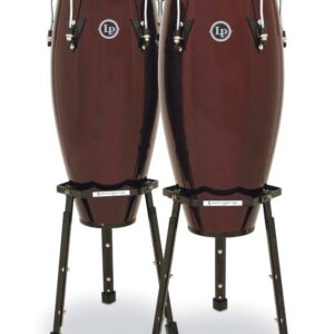 LP Conga Set Aspire - Dark Wood - w/ basket stand - Image 1